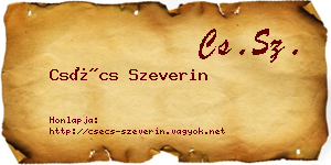 Csécs Szeverin névjegykártya